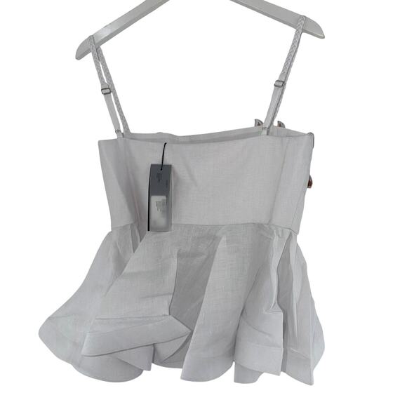 No Pise La Grama Women's White Polka Dots Dreamy Top Size M - Picture 8 of 11